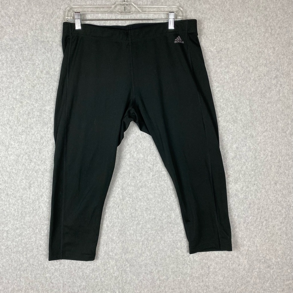 Adidas Climalite Capri Workout Pants Sz XL Black
